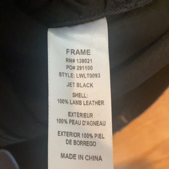 Frame leather skirt - Picture 5 of 5